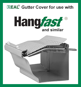 REAL Gutter Cover for use with Hangfast hidden gutter hangers or similar hangers