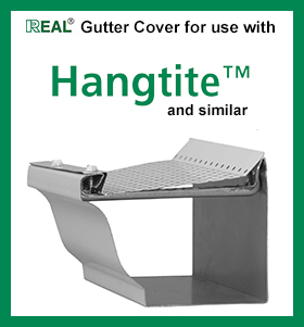 REAL Gutter Cover for use with Hangtite hidden gutter hangers or similar hangers